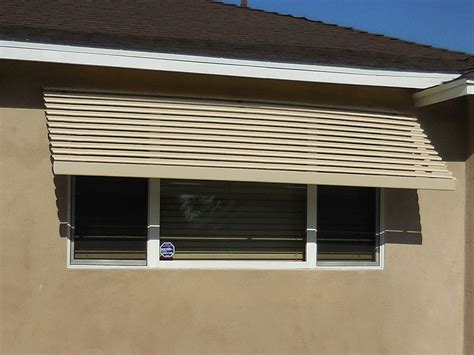 residential metal window awnings